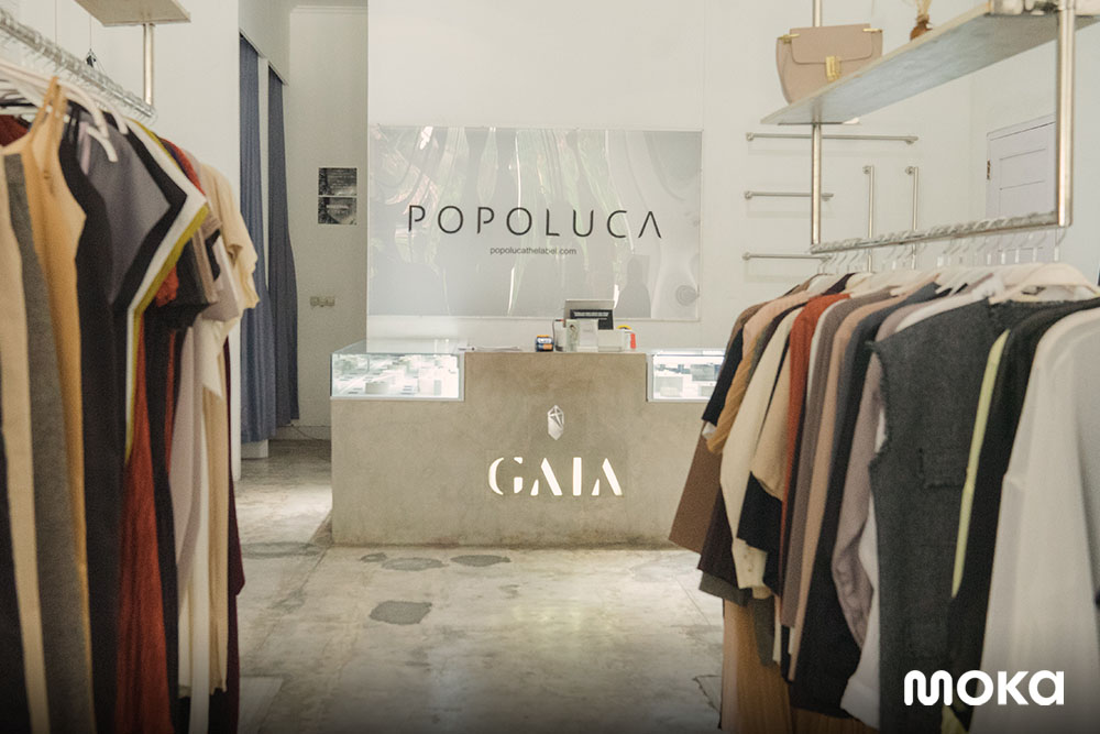 Popluca The Label yang telah menggunakan Moka adalah salah satu brand lokal yang berhasil melakukan penjualan hingga luar negri
