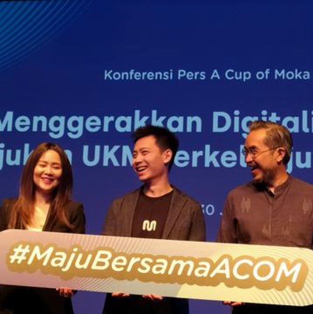 Haryanto Tanjo sebagai pendiri dan CEO dari Moka dalam acara A Cup of Moka untuk mengembangkan UMK melalui teknologi digital
